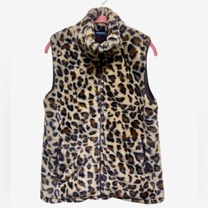 Y2k Leopard Print Vest
